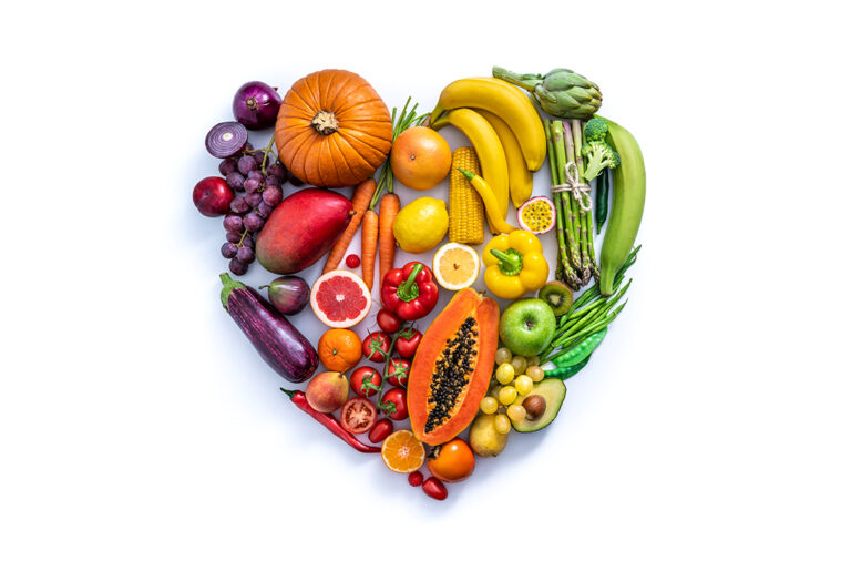 colorful fruits and veggies