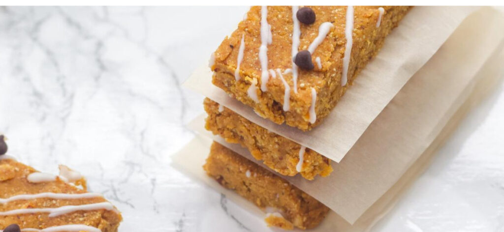 no bake pumpkin protein bars